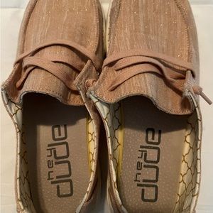 Hey Dude Rose Gold shoes